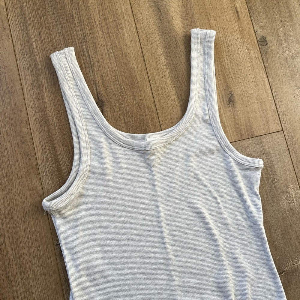 Wilfred Free Light Gray Ribbed Dress